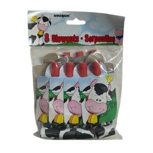 Unique brand bag of 8 party blowouts brand new in packaging never opened or used